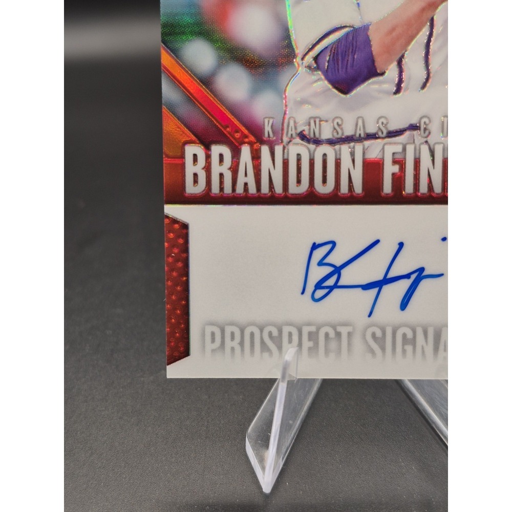 2014 Panini Prizm Perennial Draft Picks Brandon Finnegan #17 Auto Red Prizm /100 - Picture 6 of 10